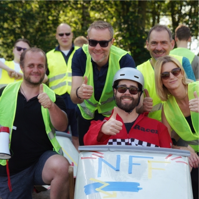 Seifenkistenteam beim Abschlussfoto